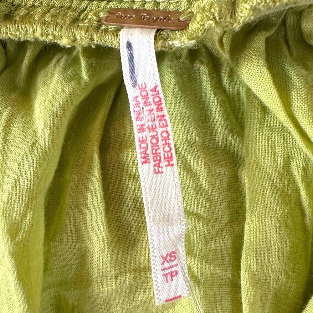 Free People Bohemian Witchy Dream On Maxi Dress Green XS NEW Crochet Gauze - Picture 9 of 13